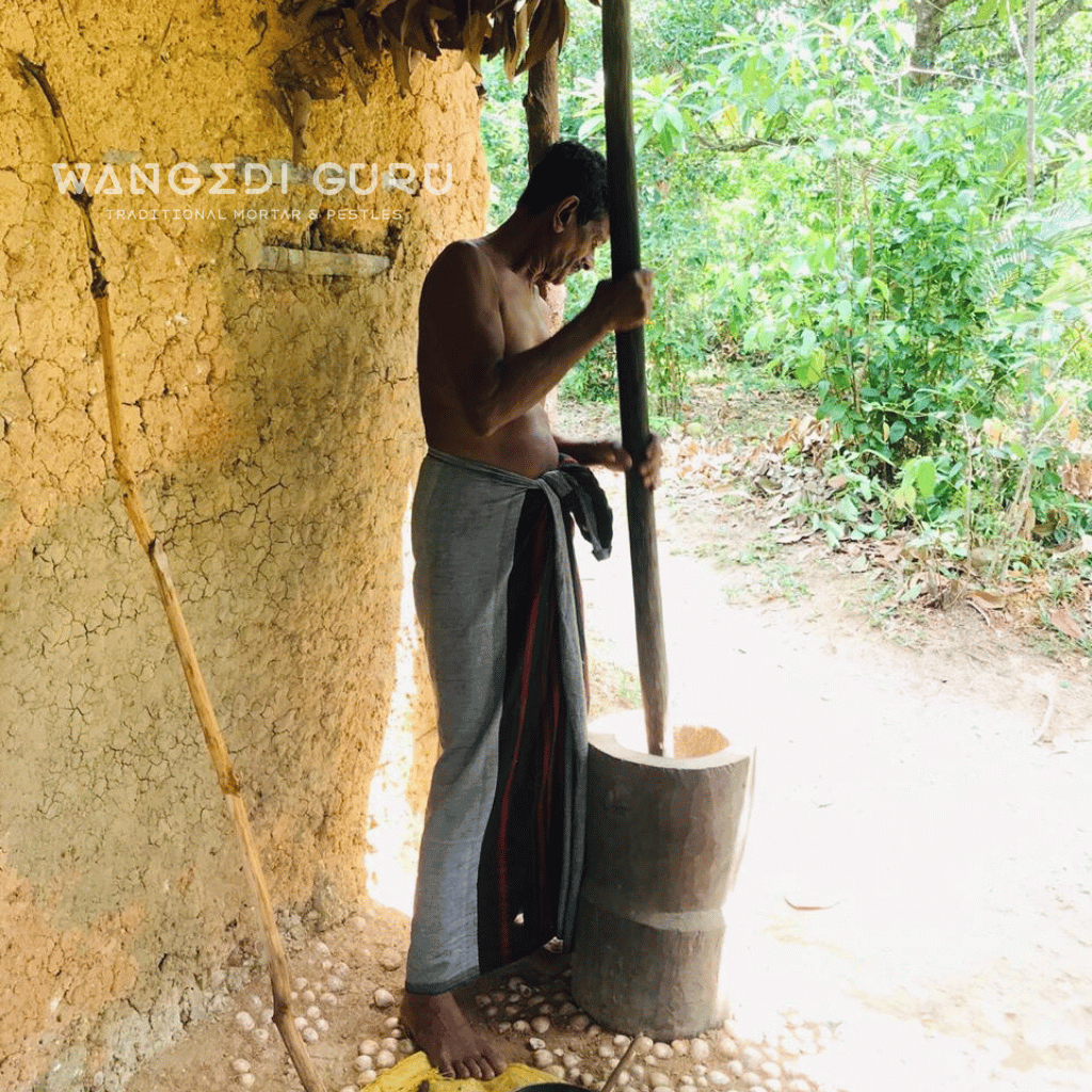 Traditional Wooden mortar and Pestle